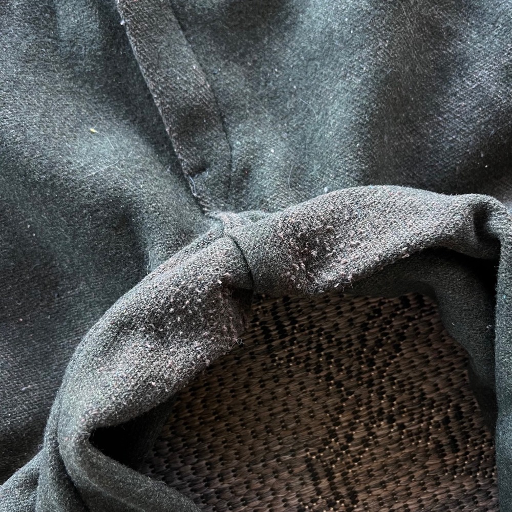 Vintage Big Bill Pants Mens 31x28 Forest Green Wool Hunting 1970s Zipper Cuff - Picture 5 of 7